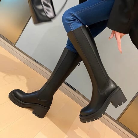 【本革】long boots