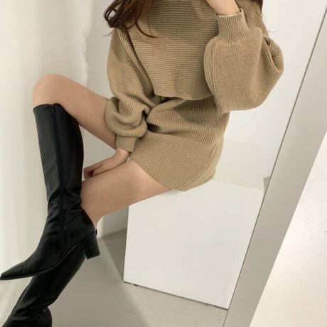 knit set onepiece