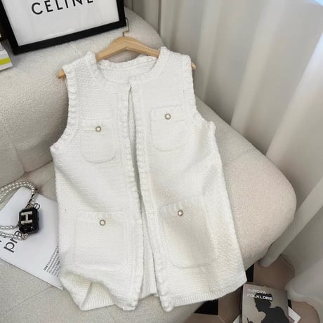 knit long vest