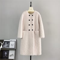 【ウール】boa u-neck long coat