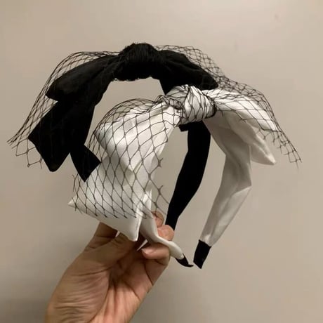 tulle ribbon カチューシャ