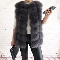fox fur vest