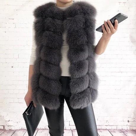 fox fur vest