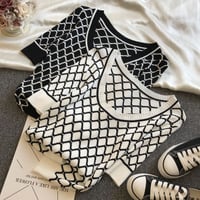 bi-color summer knit