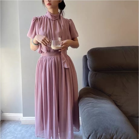 Purple dress setup