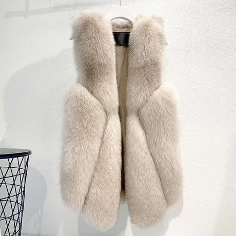 eco fur vest