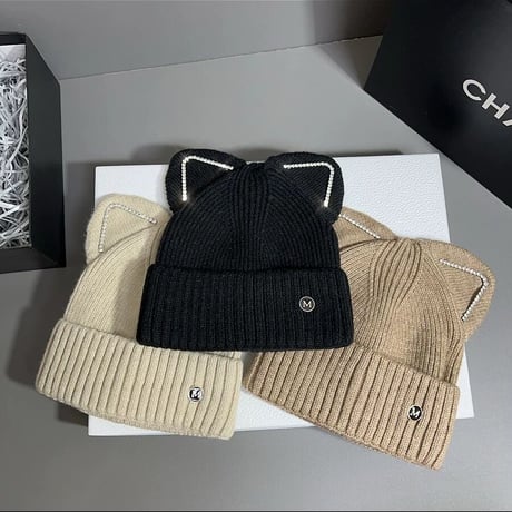 猫耳 knit hat