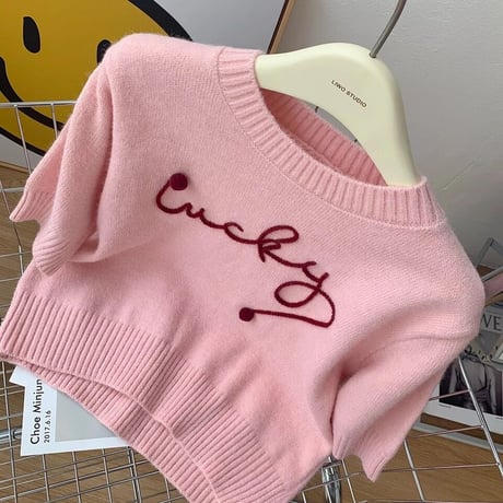 pink summer knit