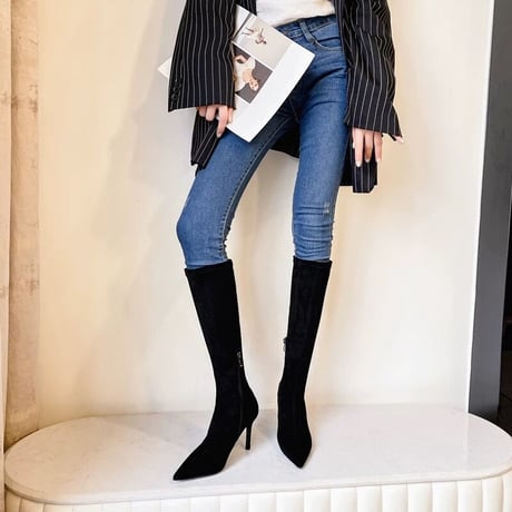 選べるヒール6.5cm or 8.5cm【美脚】 long boots