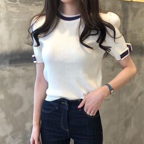 サマーニットトップス