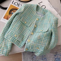 green tweed jacket