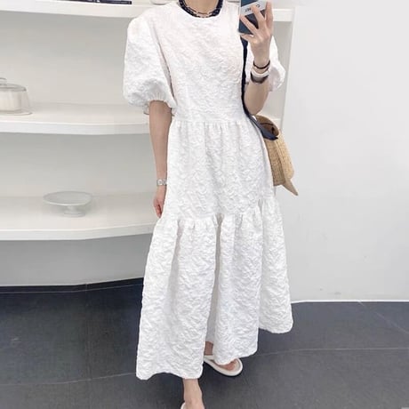 puff sleeve onepiece