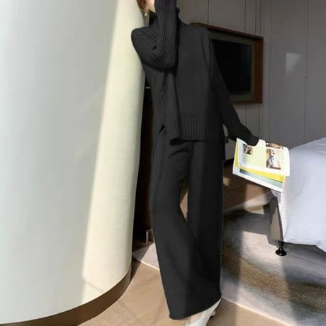 turtleneck  knit setup