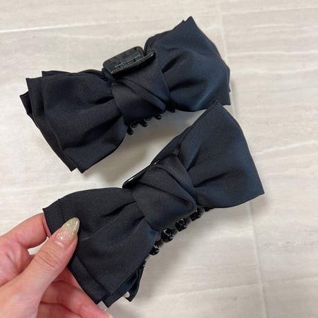 【即納】ribbon ヘアクリップ