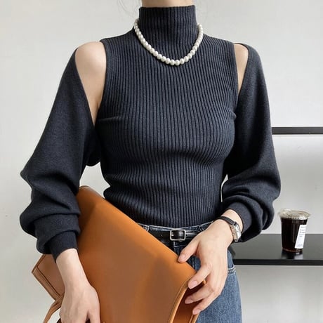 2piece sleeveless knit