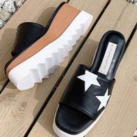 【本革】platform star sandal
