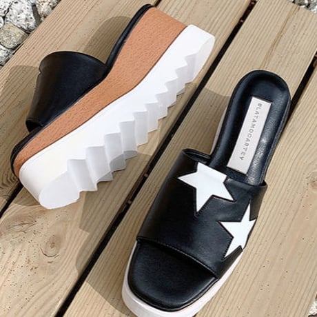 【本革】platform star sandal