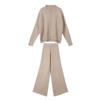 ワイドパンツ ニットセットアップ