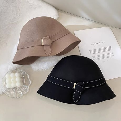 ウール bucket hat