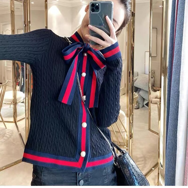 【Letroyes】HENRI TILDEN トリコロールカーディガン HENRI コットン カーディガン ／Letroyes（ルトロワ）｜愛着を持って