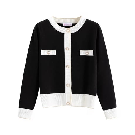 【即納あり】bicolor cardigan