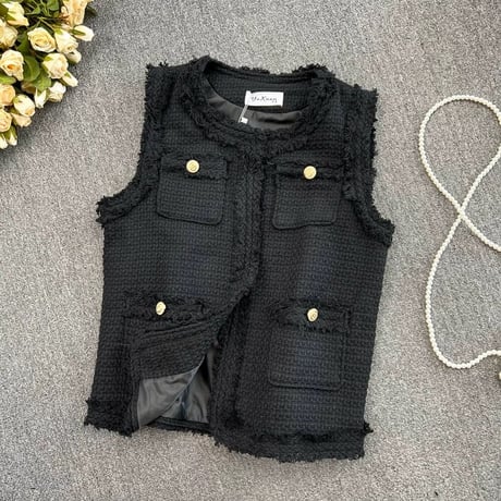 tweed vest