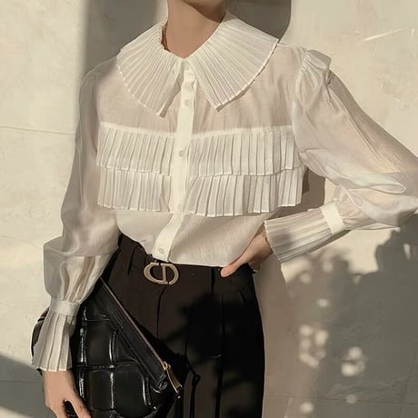pleats blouse