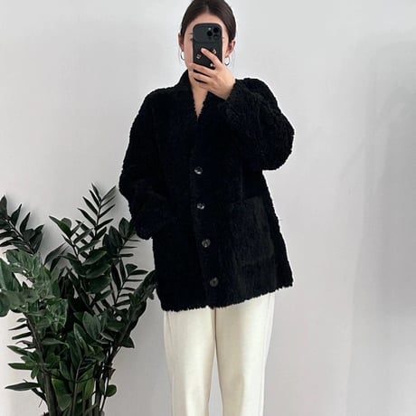 ウール vneck coat