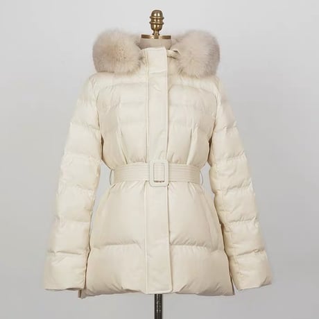 fox fur down jacket