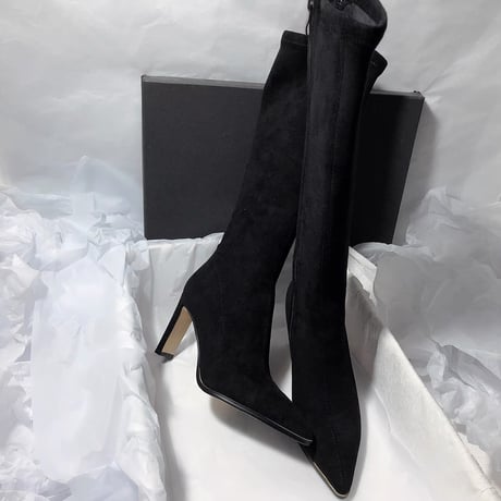 suède long boots