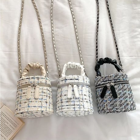 tweed mini bag