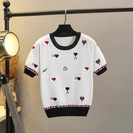 heart alphabet summer knit