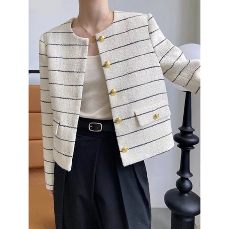 【高品質】border jacket