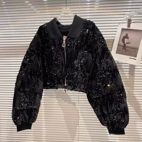 スパンコール blouson
