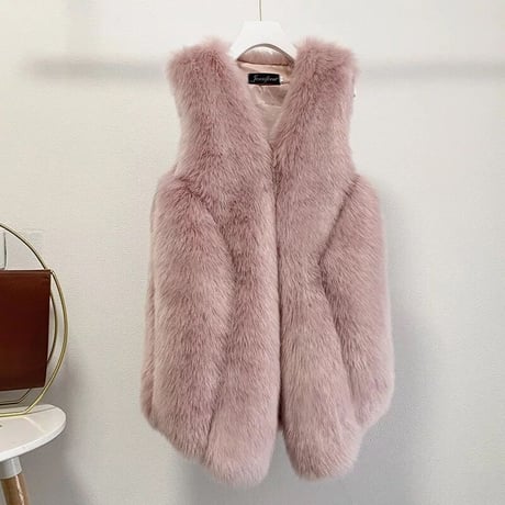 eco fur vest