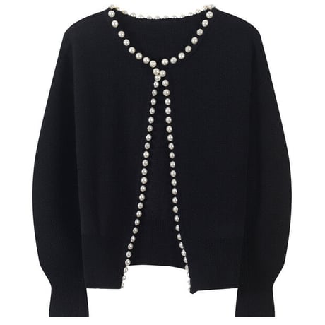【即納あり】pearl cardigan