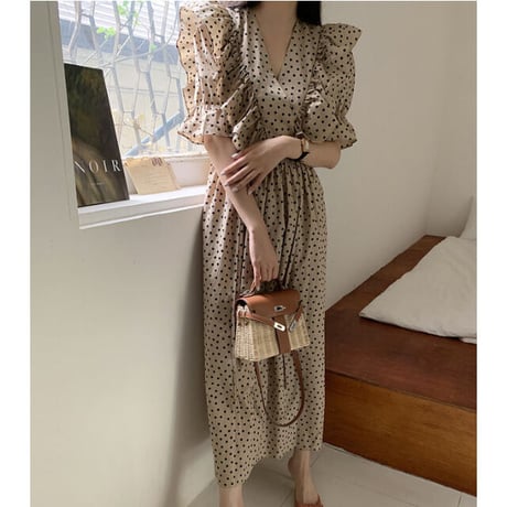 dot frill　onepiece
