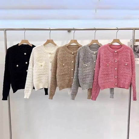 round neck cardigan