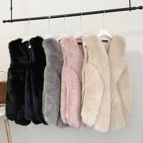eco fur vest