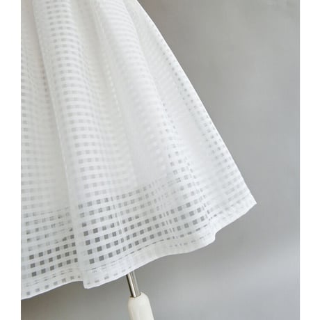 organdy white skirt