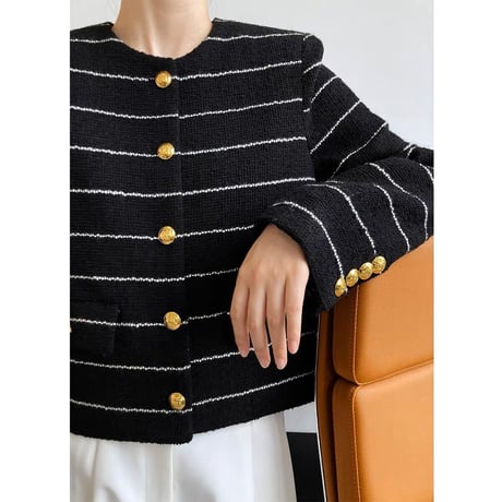 【高品質】border jacket