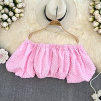 off shoulder short tops