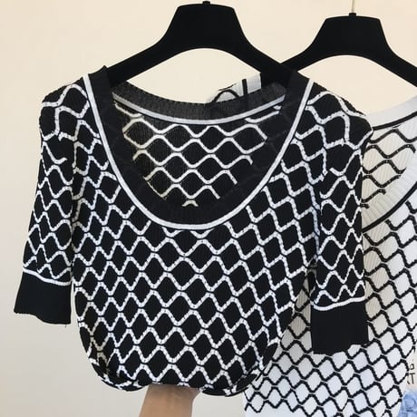 bi-color summer knit
