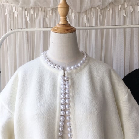 【高品質】pearl cardigan