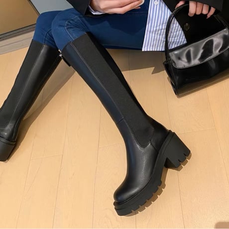 【本革】long boots