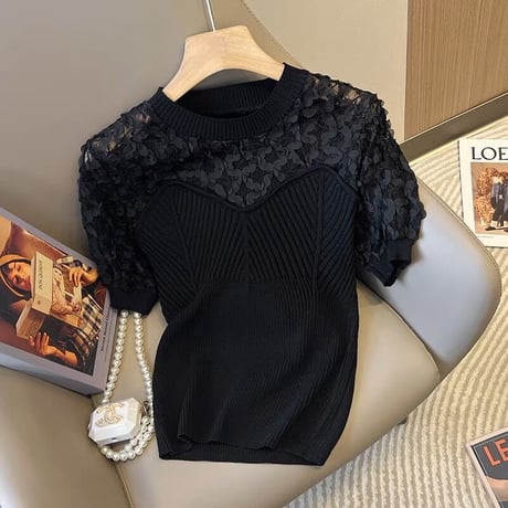 flower lace tops