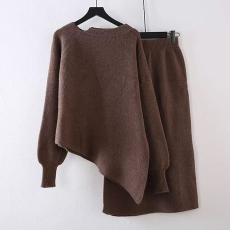 asymmetrical knit setup