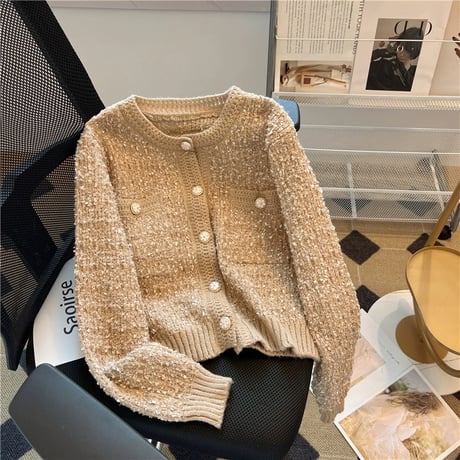 round neck cardigan