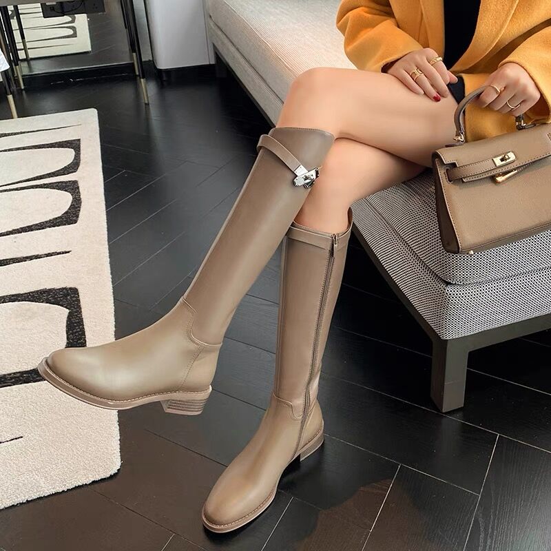 ☺︎chie☺︎　　　　牛革　ロングブーツ 楽天市場】ブーツ レディース 厚底 ロング ストレッチ ロング