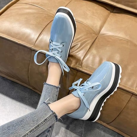 platform enamel shoes